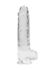 RealRock - átlátszó élethű dildó - átlátszó (22cm)
