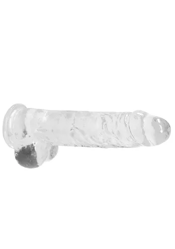 RealRock - átlátszó élethű dildó - átlátszó (22cm)