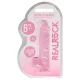 RealRock - átlátszó élethű dildó - pink (15cm)