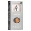 Easytoys Fox NO1 - fém anál plug rókafarokkal (ezüst-vörös)