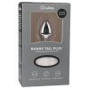 Easytoys Bunny NO1 - fém anál plug nyuszifarokkal (ezüst-fehér)