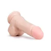 Easytoys - tapadókorongos, herés dildó (17,5cm) - natúr
