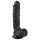 Easytoys - tapadókorongos, herés dildó (22,5cm) - fekete