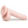 Easytoys - tapadókorongos, herés nagy dildó (26,5cm) - natúr