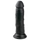 Easytoys - tapadókorongos élethű dildó (15,5cm) - fekete