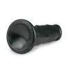 Easytoys - tapadókorongos élethű dildó (15,5cm) - fekete