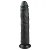 Easytoys - tapadókorongos extra nagy dildó (28,5cm) - fekete