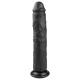 Easytoys - tapadókorongos extra nagy dildó (28,5cm) - fekete