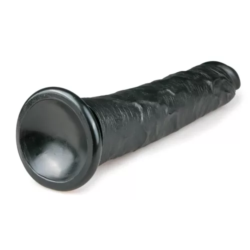 Easytoys - tapadókorongos extra nagy dildó (28,5cm) - fekete