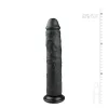 Easytoys - tapadókorongos extra nagy dildó (28,5cm) - fekete
