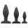 Easytoys Rocket - anál plug szett - fekete (3 részes)