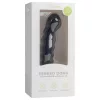 Easytoys Ribbed - tapadókorongos anál dildó (14cm) - fekete
