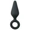 Easytoys Pointy Plug S - anál plug (fekete) - kicsi