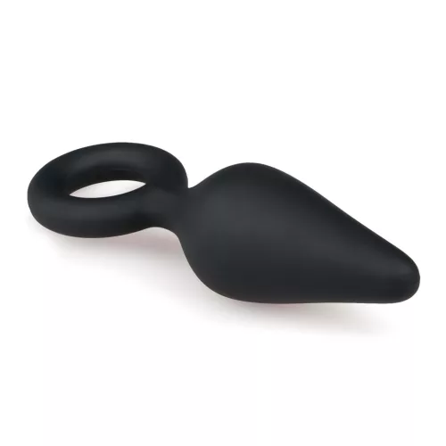 Easytoys Pointy Plug S - anál plug (fekete) - kicsi