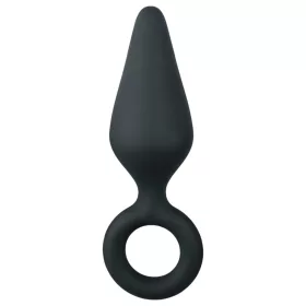   Easytoys Pointy Plug - gyűrűs anál plug - közepes (fekete)
