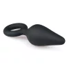 Easytoys Pointy Plug - gyűrűs anál plug - közepes (fekete)