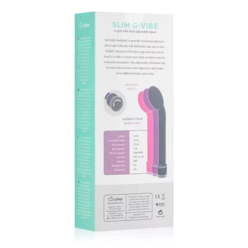 EasyToys Slim - G-pont vibrátor (lila)