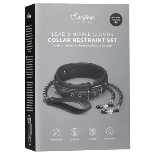 Easytoys - bimbócsipesz, nyakörv szett és póráz (4 részes)