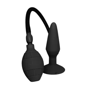 MenzStuff L - pumpálható anál plug - fekete (nagy)