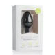 Easytoys Diamond - fehér köves anál plug (közepes) - fekete