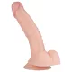 Real Fantasy Derek - herés élethű dildó - 22 cm (testszínű)