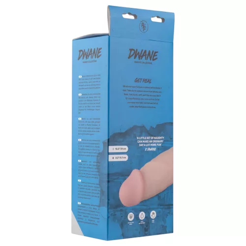 Real Fantasy Dwane - herés élethű dildó - 31 cm (testszínű)