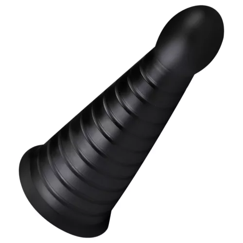 BUTTR Devil Dog - tapadókorongos dildó (fekete)