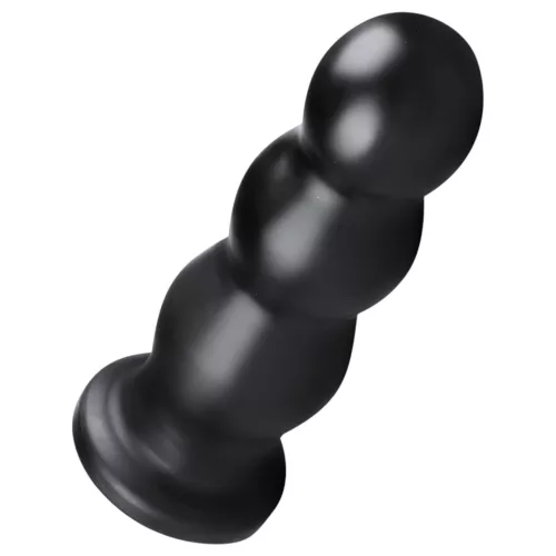 BUTTR Tactical III - tapadókorongos dildó (fekete)