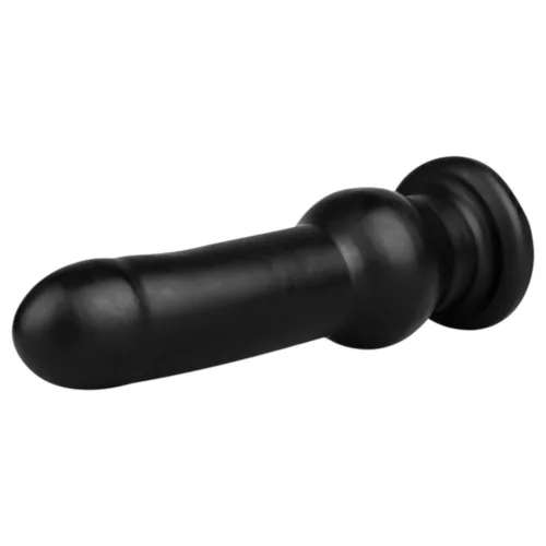 BUTTR Tactical I - tapadókorongos dildó (fekete)