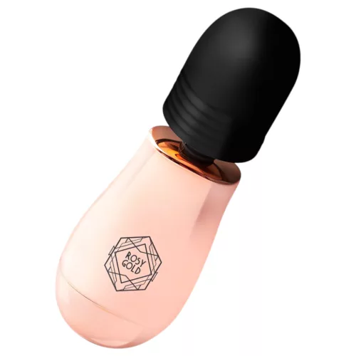 Rosy Gold Mini Wand - akkus, masszírozó vibrátor (rosegold)