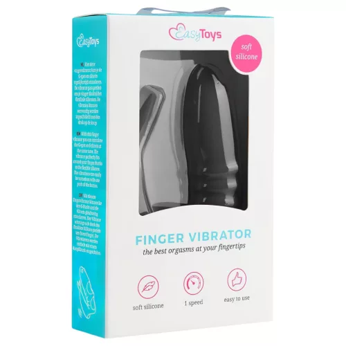 Easytoys Finger - 2in1 ujjvibrátor (fekete)