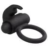 EasyToys Bunny - vibrációs péniszgyűrű (fekete)