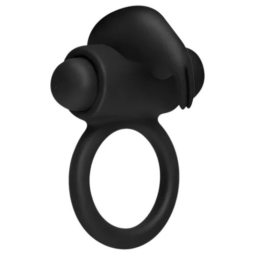 EasyToys Bunny - vibrációs péniszgyűrű (fekete)