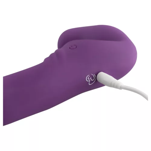 Easytoys - akkus, felcsatolható vibrátor tartópánt nélkül (lila)