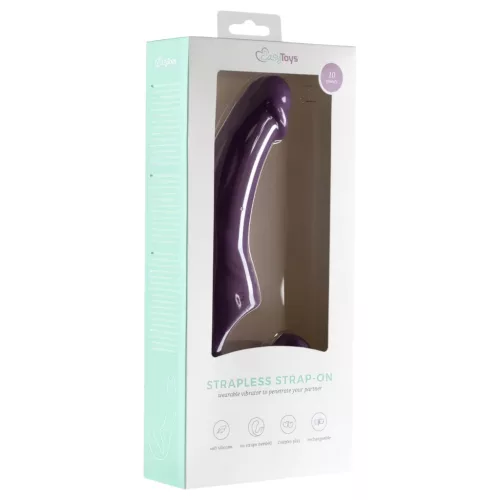 Easytoys - akkus, felcsatolható vibrátor tartópánt nélkül (lila)