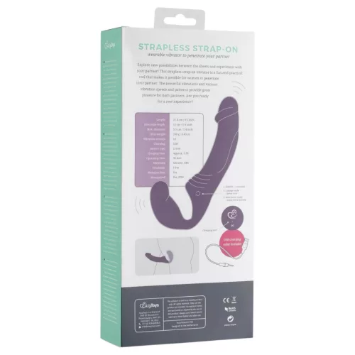 Easytoys - akkus, felcsatolható vibrátor tartópánt nélkül (lila)
