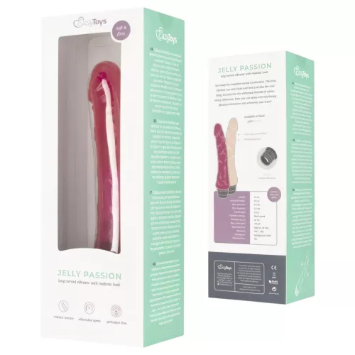Easytoys Jelly Passion - élethű vibrátor (pink)