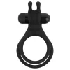 Easytoys Share Ring - vibrációs pénisz- és heregyűrű (fekete)