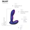 Hueman Galaxy - pulzáló anál vibrátor (lila)