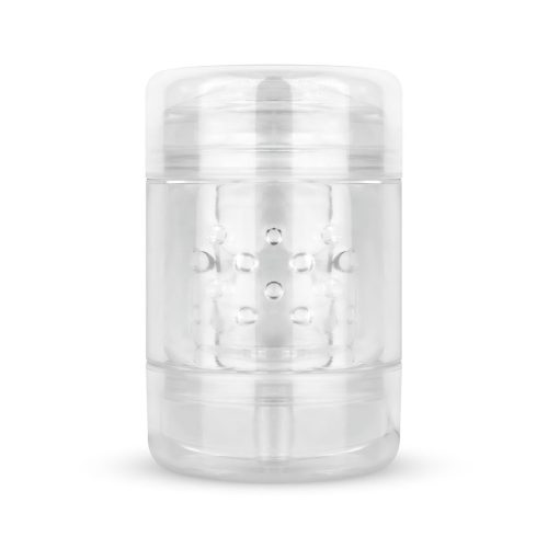 FPPR. - kétvégű maszturbátor - punci & száj (átlátszó)