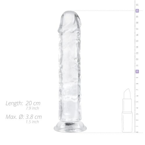 EasyToys - zselés dildó - 18cm (átlátszó)