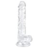 EasyToys - herés dildó - 17cm (átlátszó)