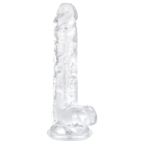 EasyToys - herés dildó - 17cm (átlátszó)