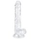 EasyToys - herés dildó - 17cm (átlátszó)