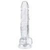 EasyToys - herés dildó - 17cm (átlátszó)