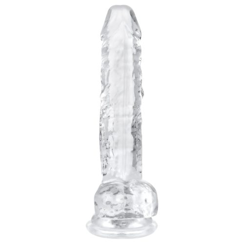 EasyToys - herés dildó - 17cm (átlátszó)