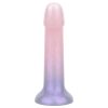 EasyToys Mermaid - csillámos dildó - 15cm (pink)