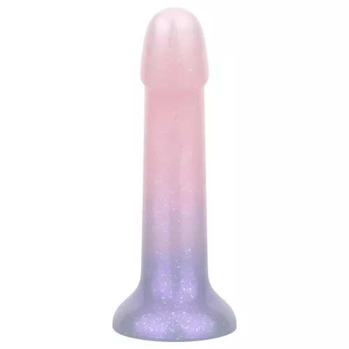 EasyToys Mermaid - csillámos dildó - 15cm (pink)