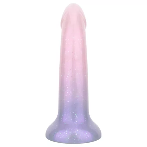 EasyToys Mermaid - csillámos dildó - 15cm (pink)