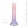 EasyToys Mermaid - csillámos dildó - 15cm (pink)